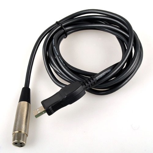 Neewer 3M USB Male to XLR Female Microphone USB MIC Link Cable