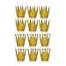 Amy Basic (12 Pcs Gold Birthday Crown Hats for Birthday , Party and Wedding Anniversary.