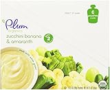 Plum Organics Baby Second Blends Fruit and Grain, Zucchini, Banana and Amaranth, 3.5 Ounce