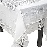 IMAGE OF Oblong Vinyl Tablecloth- 60X90 inch (24-PIECE CASE PACK)