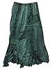 Green Maxi Skirt Ari Embroidered Womans Skirts Boho Chic