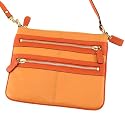 AUTHENTIC COACH BONNIE LEATHER ZIP CROSSBODY SWINGPACK 42548 (Orange/Tangerine)