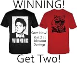 CHARLIE SHEEN T-SHIRTS - CHARLIE SHEEN WINNING SHIRTS - CHARLIE SHEEN TIGERBLOOD TIGER BLOOD T-SHIRT BLOWOUT COMBO! - SAVE BIG!