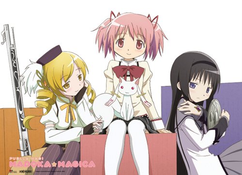 Great Eastern Entertainment Madoka Magica Three Girls Wall Scroll, 31 by 44-Inch