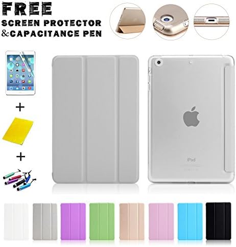 Super Slim&amp;Simple Triple-folding Smart Case for iPad mini1/iPad mini2/iPad mini3 (Grey)
