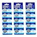 Bluecell 15 Pcs CR2016 Lithium Button Cell Battery 3V for Watch Toy Calculator