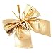 12 Pcs Mini 6cm Christmas Charms Decorations Ornaments Ribbon Bows Gold