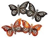 France Luxe Large Double Papillon Barrette with Swarovski Crystals - Classic
