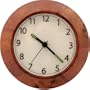 GE 11088 Wood Clock Night Light