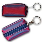 3D Lenticular Key Chain, Key Ring, Lipstick Case, Coin Purse, Changing Image Pattern , Purple, Blue, Sherbet R-005-Globi