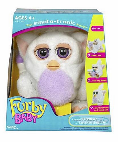 Childrens Toyshop  Toys : Tiger - Furby Baby White