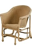 Resin Wicker Glider Chair Antique