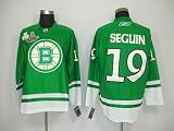 Seguin #19 NHL Boston Bruins Green Hockey Jersey Sz48