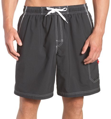 Speedo Men's Fashion Polyester Taslan Solid Piped Cargo Marina 20