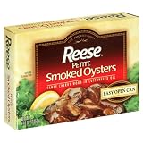 Reese Petite Smoked Oysters, 3.7-Ounce Cans (Pack of 20)