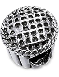 APPLE PIE Charm Bead 925 Sterling Silver Fits Pandora Trollbeads Biagi Chamilia Charm Bead Bracelet