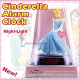 Disney Princess Cinderella Night Light Alarm Clock