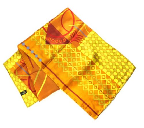 Geometrics in Orange - Pangborn Design Scarf 11017