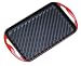 Le Creuset Enameled Cast-Iron 13-by-8-1/2-Inch Rectangular Skinny Grill, Red