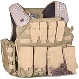 Airsoft Vest MOLLE Plate Pouch Multicam