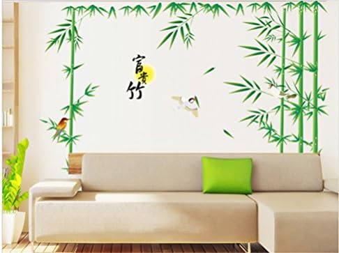 Kaymi Removable Wall Stickers Environmental Living room dining room den wall decoration aisle television lucky bamboo wall stickers AM011