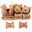 Bow Tube Beads Copper Plated Beading 8.5mm Approx 10