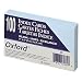 Oxford(R) Colored Recycled Index Cards, Unruled, 3in. x 5in., Blue, Pack Of 100