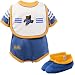 adidas UCLA Bruins Light Blue Infant 3 Piece Creeper Set