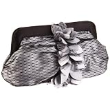Paco Mena Aida Clutch,Pearl Grey,One Size