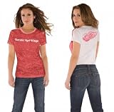 Detroit Red Wings Women's Superfan Burnout Tee from Touch by Alyssa Milano