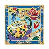 IMAGE OF Cappuccino FINEST BRAND CANVAS Print With Added Heavy BRUSHSTROKES Mary Graves 10x10