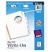 Avery Big Tab Write-On Dividers, 5-Tabs, White, 1 Set (23075)