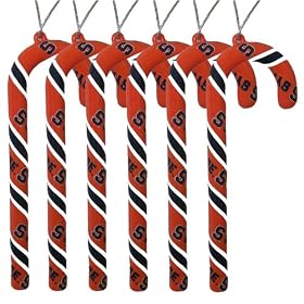 Syracuse Candy Cane Ornament Set