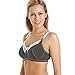 Camille Womens Royce Lauren Firm Support Ladies Breastfeeding Nursing Black Bra