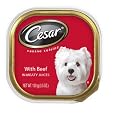 Cesar Canine Cuisine with Beef in Meaty Juices for Small Dogs, 3.5-Ounce Trays (Pack of 24)