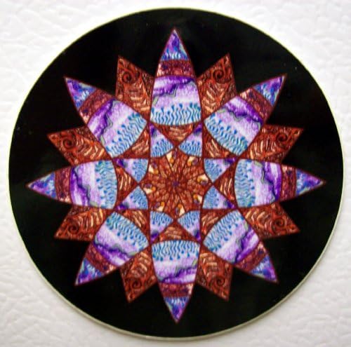 3" Blue Purple Mandala Sticker Cool Hippie Stickers Hippy Decals