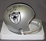 George Blanda Autographed/Hand Signed Oakland Raiders Mini Helmet w/HOF 81 Inscription