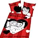 Spielwaren : Herding 4471 39 050 - Bettwäsche, Liebe ist . . . , 80/80 und 135/200 cm, Linon