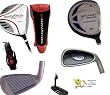 American Golf Men's Magnum/Impact Golf Club Se ; Made in USA; Right Hand: Regular&Tall Length; Fast Shipping, Graph Woods; 5 through Pitching Wedge Irons; Stand Bag & Putter