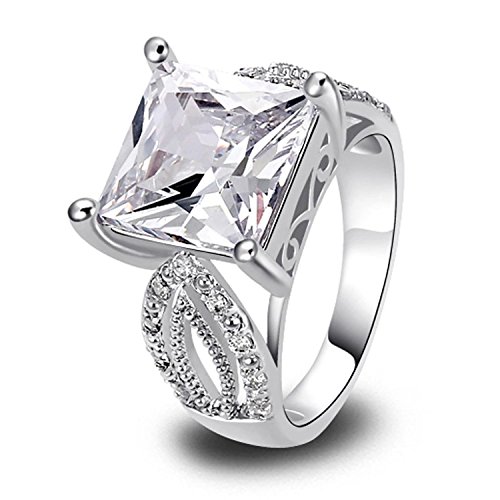 Psiroy Women's 925 Sterling Silver 2.5cttw CZ Filled Ring