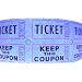 PM Company Deposit One and Keep One Ticket Roll, Blue(59004)