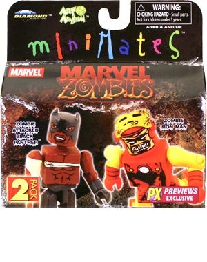 Marvel MiniMates: Previews Exclusive Zombie Iron Man & Black Panther 2-Pack