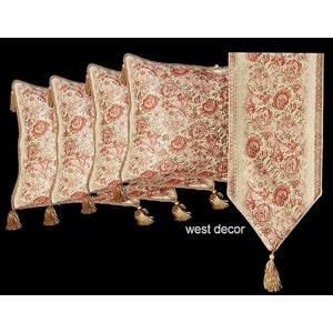 Aubusson Style Cushion pillow Cover + Table Runner 03G