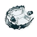 Sunlite Bicycle 747 Bear Trap Pedals, 1/2 in, Black, 1 pair