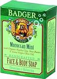 Badger Moroccan Mint Face & Body Soap