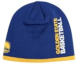 GOLDEN STATE WARRIORS NBA CUFFLESS TEAM KNIT BEANIE HAT/CAP BY ADDIAS-HARDWOOD CLASSICS SERIES
