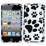 Dog Paw 2d Hard Snap-on Crystal Skin Case Cover Accessory for Ipod Touch 4th Generation 4g 4 8gb 32gb 64gb by Electromaster