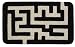 Kikkerland DM21-BK Labyrinth Doormat, 30-Inch by 18-Inch, Black