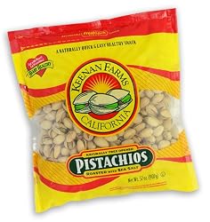 Keenan Farms Pistachio with Sea Salt, In-Shell Reclosable Natural, 32-Ounce Bags (Pack of 3)