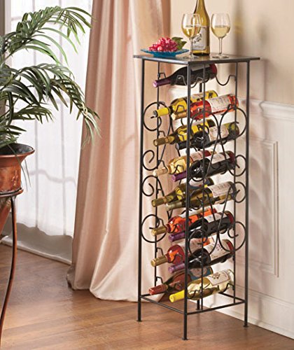 Space-saving 16 Bottle Wine Table
